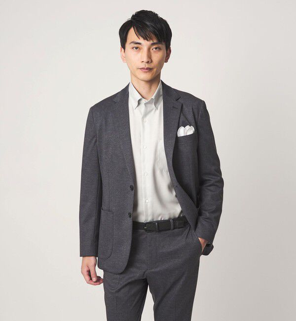 UNITED ARROWS green label relaxing「エブリット コットンオックス ソリッド スナップ ボタンダウン シャツ -イージーアイロン-」|シャツ・ブラウス|