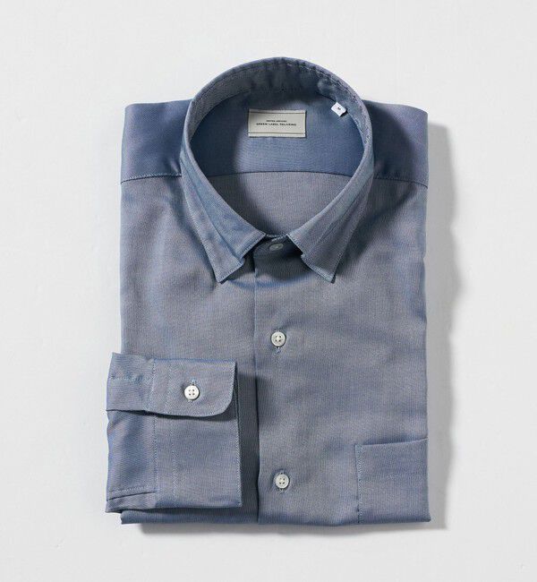 UNITED ARROWS green label relaxing「エブリット コットンオックス ソリッド スナップ ボタンダウン シャツ -イージーアイロン-」|シャツ・ブラウス|