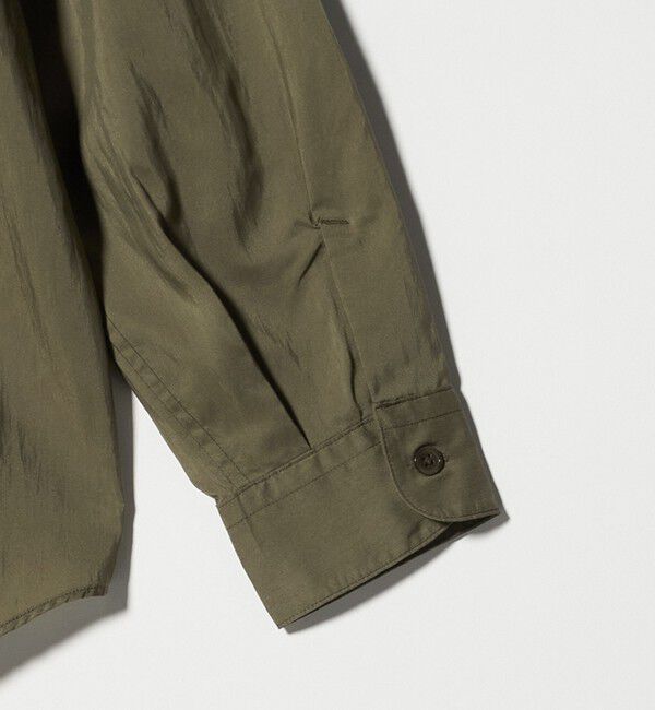 UNITED ARROWS green label relaxing「レーヨンナイロン ワッシャー ダブルパッチポケット レギュラーカラー シャツ」|シャツ・ブラウス|