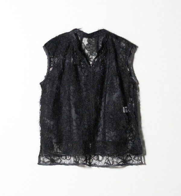 BEAUTY&YOUTH UNITED ARROWS「【WEB限定】エンブロイダリー チュールノースリーブブラウス」|シャツ・ブラウス|