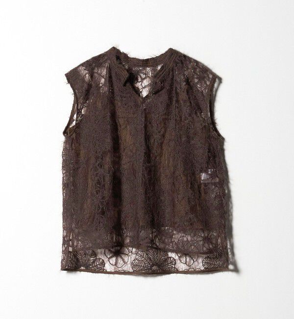 BEAUTY&YOUTH UNITED ARROWS「【WEB限定】エンブロイダリー チュールノースリーブブラウス」|シャツ・ブラウス|