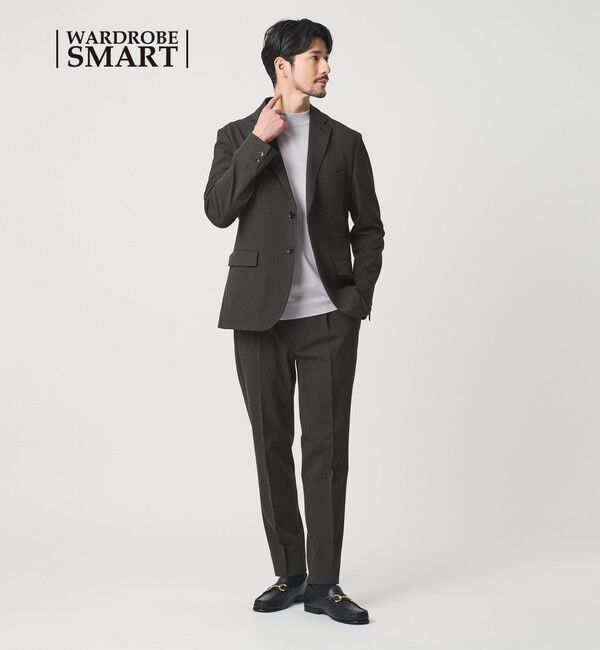 BEAUTY&YOUTH UNITED ARROWS「【WEB限定 WARDROBE SMART】ウインター TR セットアップ/ジャケット＆イージーパンツ」|スーツ|DK.GRAY