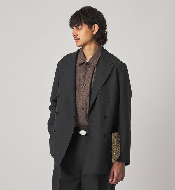 STEVEN ALAN「＜Steven Alan＞ ウール オックスフォード ダブルブレステッド 6B ジャケット」|テーラードジャケット|