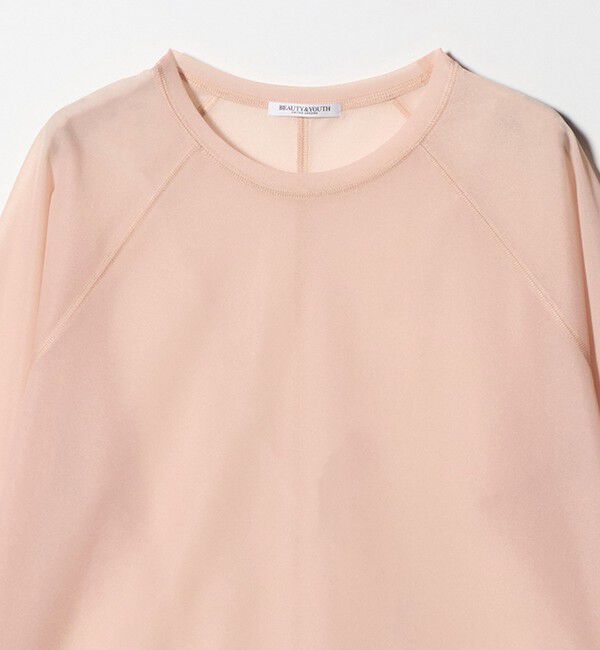 BEAUTY&YOUTH UNITED ARROWS「オーガンジー ラグランスリーブカットソー ウォッシャブル」|Tシャツ・カットソー|