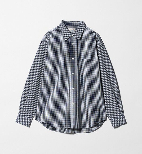 BEAUTY&YOUTH UNITED ARROWS「T/WRTR チェック レギュラーシャツ FORM型」|シャツ・ブラウス|NAVY