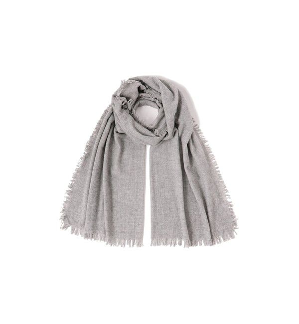 Demi-Luxe BEAMS 「ASAUCE MELER / ファイン ラム エアリーソリッド ウールストール」|ストール|LIGHT.GREY