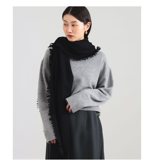 Demi-Luxe BEAMS 「ASAUCE MELER / ファイン ラム エアリーソリッド ウールストール」|ストール|