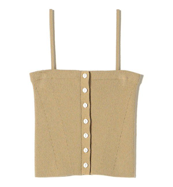 SHIPS for women「〈手洗い可能〉4WAY ブークレ ボタン ニット ビスチェ」|ベスト・ジレ|