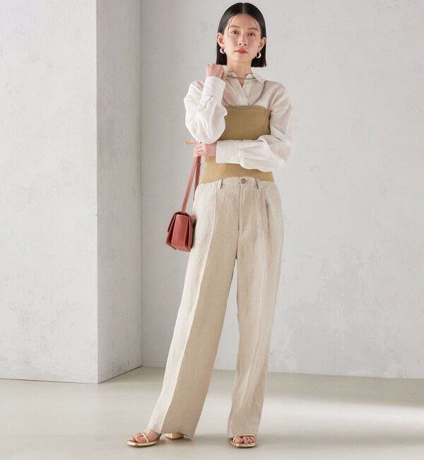 SHIPS for women「〈手洗い可能〉4WAY ブークレ ボタン ニット ビスチェ」|ベスト・ジレ|