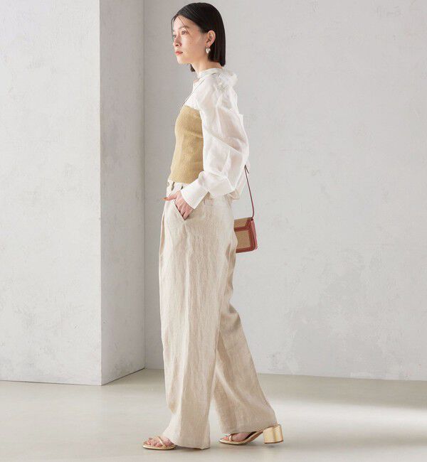 SHIPS for women「〈手洗い可能〉4WAY ブークレ ボタン ニット ビスチェ」|ベスト・ジレ|