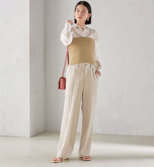 SHIPS for women「〈手洗い可能〉4WAY ブークレ ボタン ニット ビスチェ」|ベスト・ジレ|