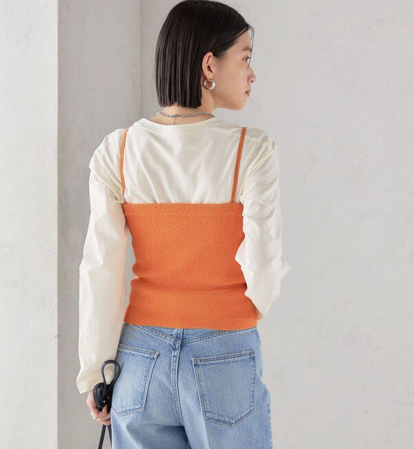 SHIPS for women「〈手洗い可能〉4WAY ブークレ ボタン ニット ビスチェ」|ベスト・ジレ|