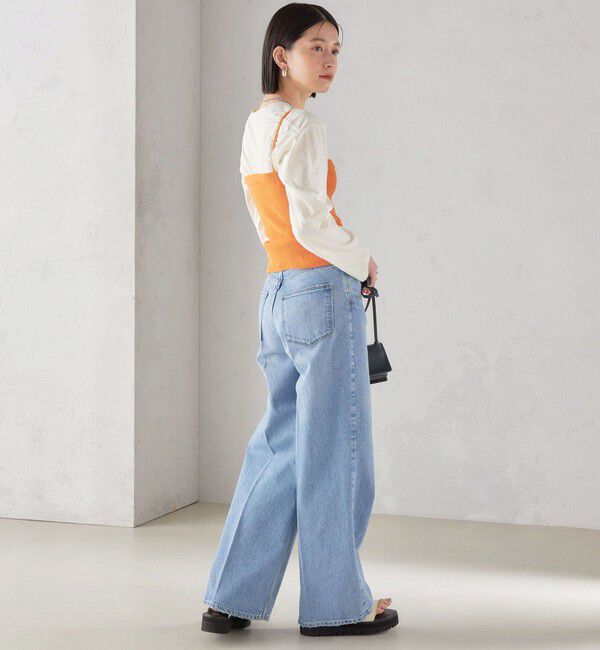 SHIPS for women「〈手洗い可能〉4WAY ブークレ ボタン ニット ビスチェ」|ベスト・ジレ|