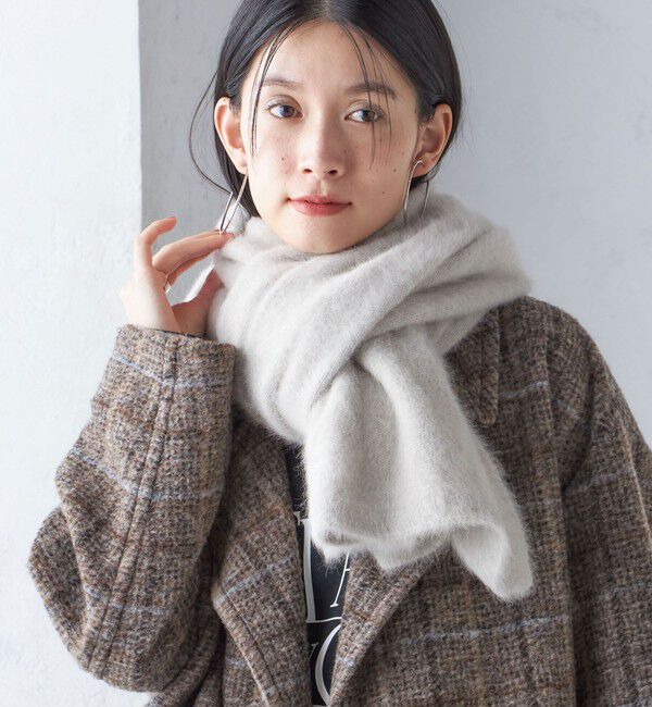 SHIPS for women「〈手洗い可能〉フォックス ニット ストール」|ストール|オフホワイト