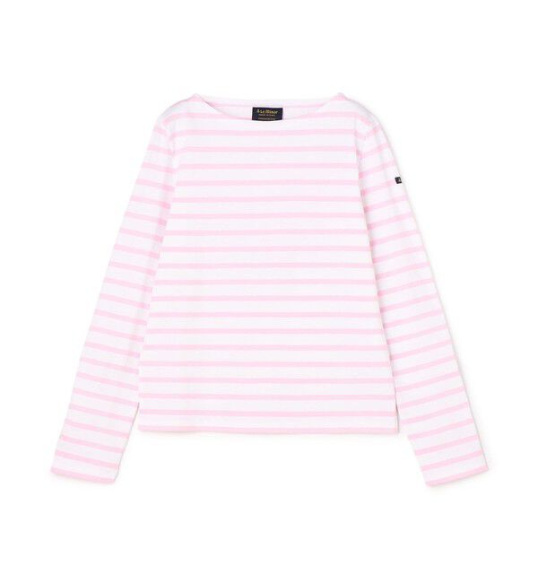 TOMORROWLAND BUYING WEAR「LE MINOR ボートネックストライププルオーバー」|Tシャツ・カットソー|32 ピンク系