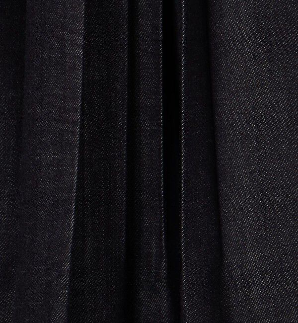 GALERIE VIE「ライトデニム ランダムタックプリーツスカート」|フレア|