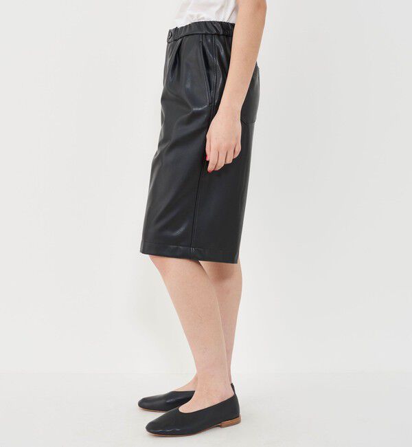 GALERIE VIE「レザーライククロスストレッチイージーハーフパンツ」|その他|