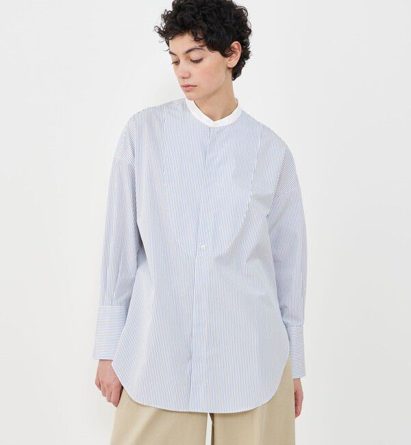 GALERIE VIE「コットンブロード ブザムシャツ」|シャツ・ブラウス|