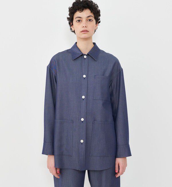 GALERIE VIE「ライトデニム シャツジャケット」|デニムジャケット|