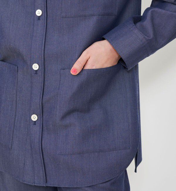 GALERIE VIE「ライトデニム シャツジャケット」|デニムジャケット|