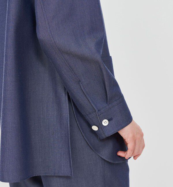 GALERIE VIE「ライトデニム シャツジャケット」|デニムジャケット|