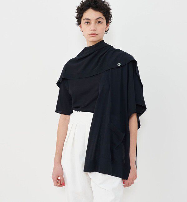 GALERIE VIE「クレープコットン Vネックカーディガン」|カーディガン|