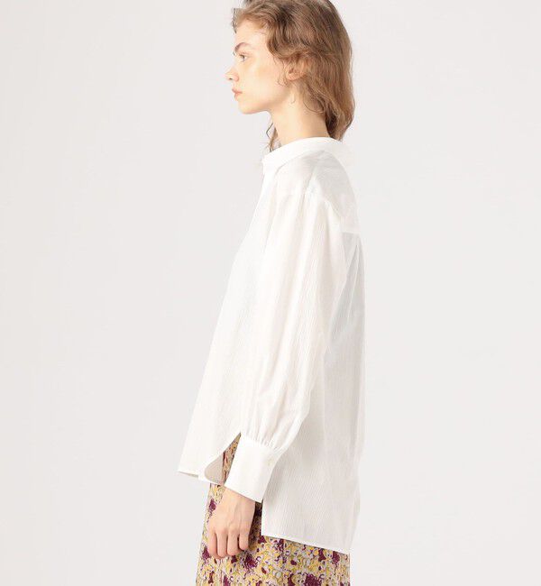 MACPHEE「コットンドビーストライプ オープンカラーシャツ」|シャツ・ブラウス|