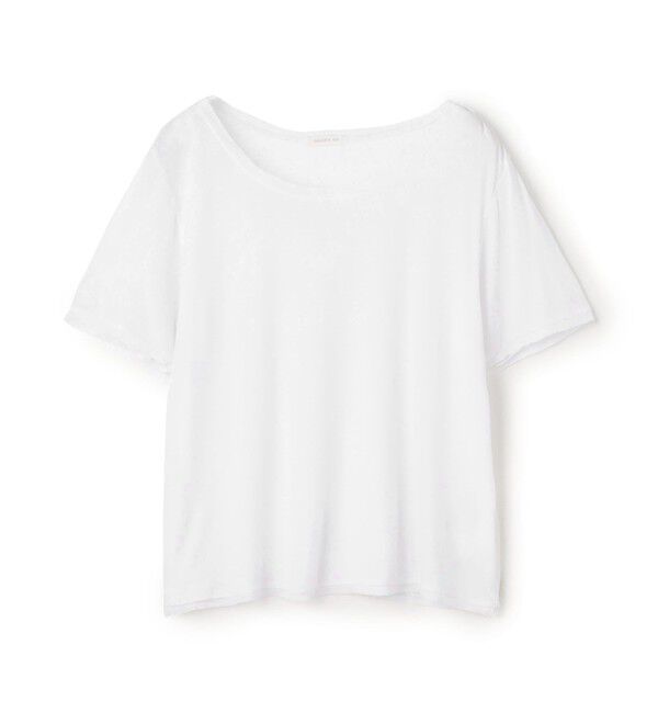 GALERIE VIE「ガーゼフライスジャージー ラウンドネックTシャツ」|Tシャツ・カットソー|11 ホワイト