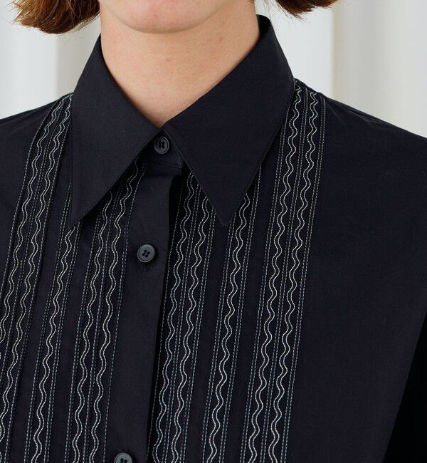 DES PRES「スビンコットンツイル チュニックシャツ」|シャツ・ブラウス|