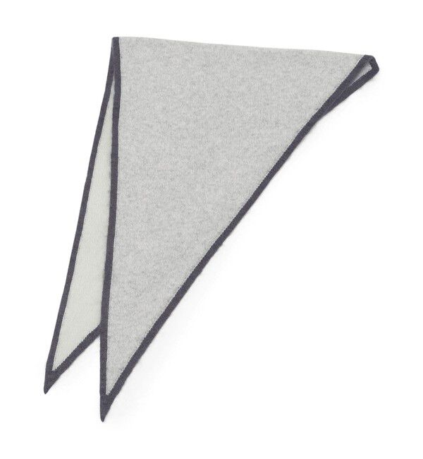 TOMORROWLAND GOODS「ASAUCE MELER カシミヤ トライアングルストール」|ストール|16 グレー系
