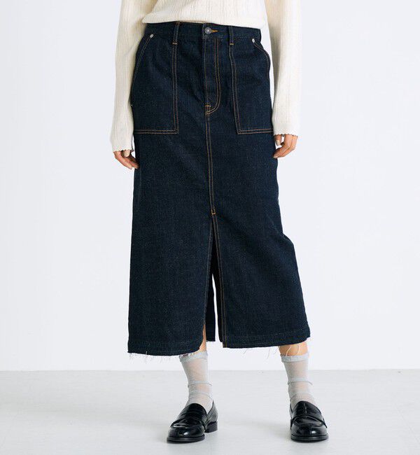 Edition「ワンウオッシュ エッセンシャルデニム スカート」|スカート|