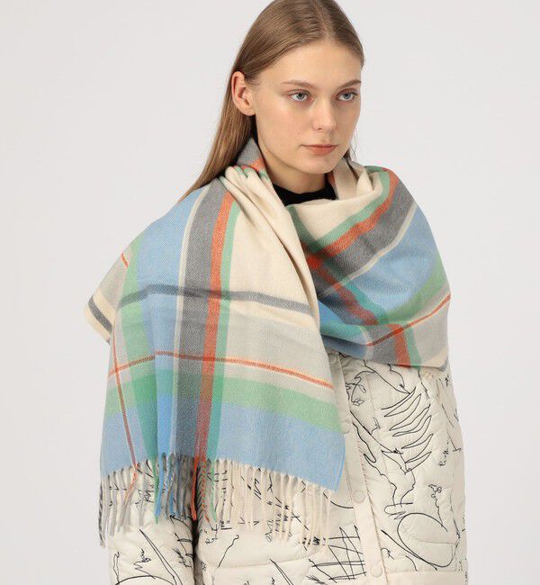 TOMORROWLAND GOODS「Joshua Ellis Plaid カシミヤストール」|ストール|