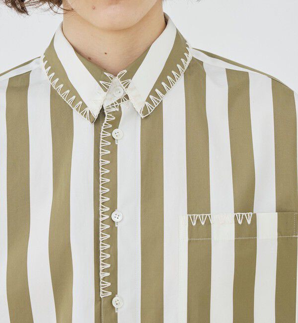 GALERIE VIE「パラソルストライプ シェルシルエットシャツ」|シャツ・ブラウス|