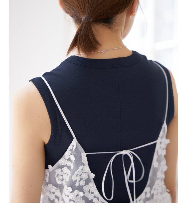 IENA「FLORE FLORE/フローレフローレ ESME TANK タンクトップ」|タンクトップ|