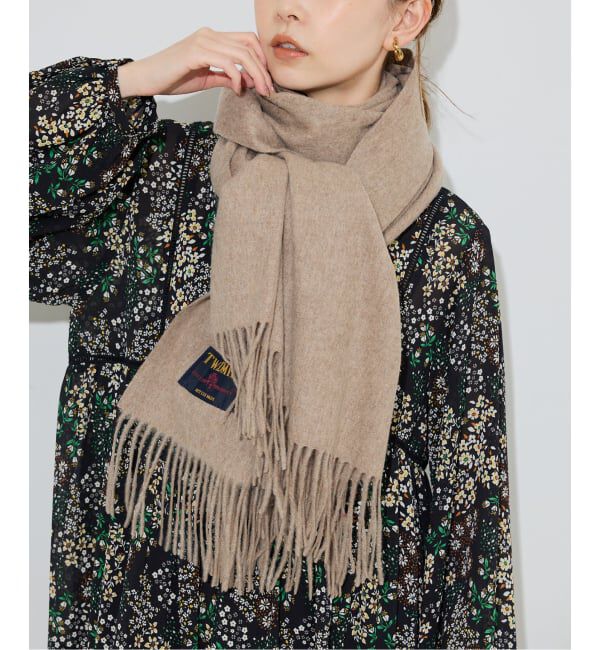 SLOBE IENA「《追加》TWEED MILL/ツイードミル ストール」|ストール|キャメル A