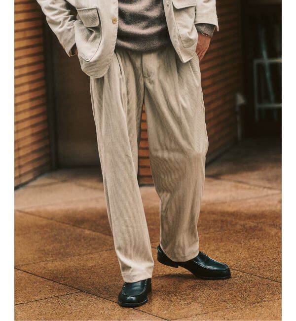 417 EDIFICE「P  コーデュロイ2タックパンツ "セットアップ着用可能"」|その他|ホワイト A