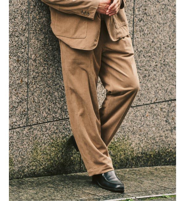 417 EDIFICE「P  コーデュロイ2タックパンツ "セットアップ着用可能"」|その他|ベージュ