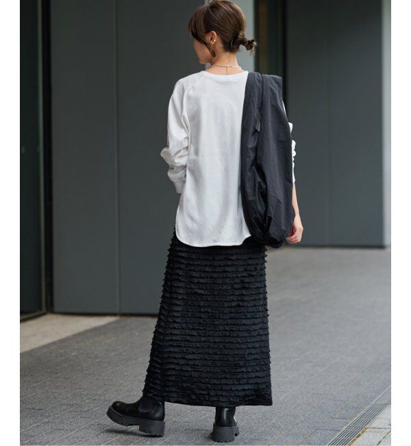 JOURNAL STANDARD relume「《追加2》ラグランスリーブカレッジロングスリーブTEE」|Tシャツ・カットソー|