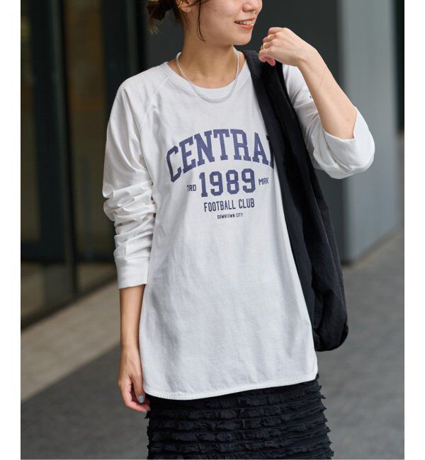 JOURNAL STANDARD relume「《追加2》ラグランスリーブカレッジロングスリーブTEE」|Tシャツ・カットソー|