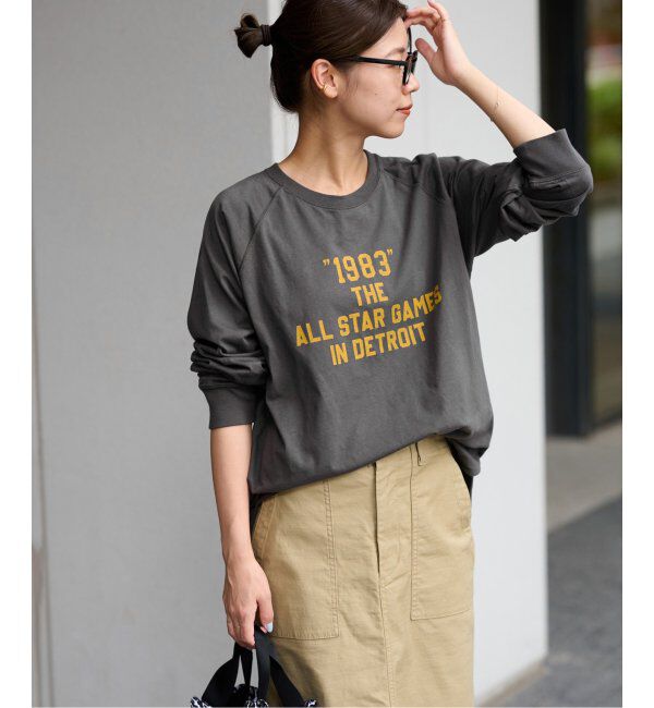 JOURNAL STANDARD relume「《追加2》ラグランスリーブカレッジロングスリーブTEE」|Tシャツ・カットソー|