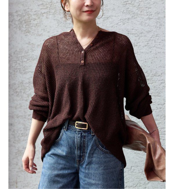 JOURNAL STANDARD「《追加》ヘンリーメッシュニット」|ニット・セーター|