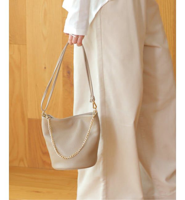 JOURNAL STANDARD relume「【AULENTTI/オウレンティ】チェーンレザーBAG」|ショルダー・メッセンジャー|ベージュ