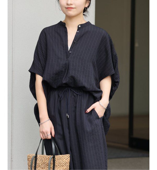 JOURNAL STANDARD relume「《WEB限定追加》N/Rダブルストライプブラウス」|シャツ・ブラウス|ネイビー