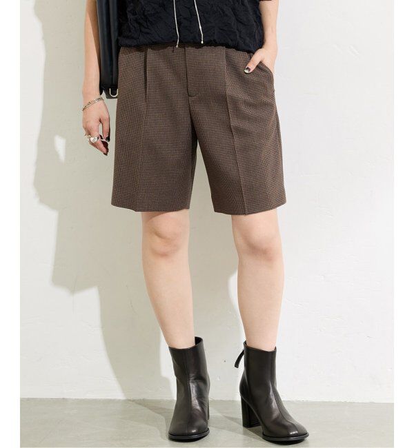 JOURNAL STANDARD「ウールライクストレッチショートパンツ」|その他|ブラウン A