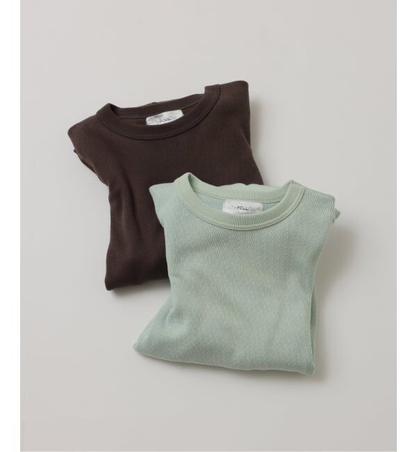 JOURNAL STANDARD「【FOLL / フォル】antique washed thermal crewneck」|Tシャツ・カットソー|