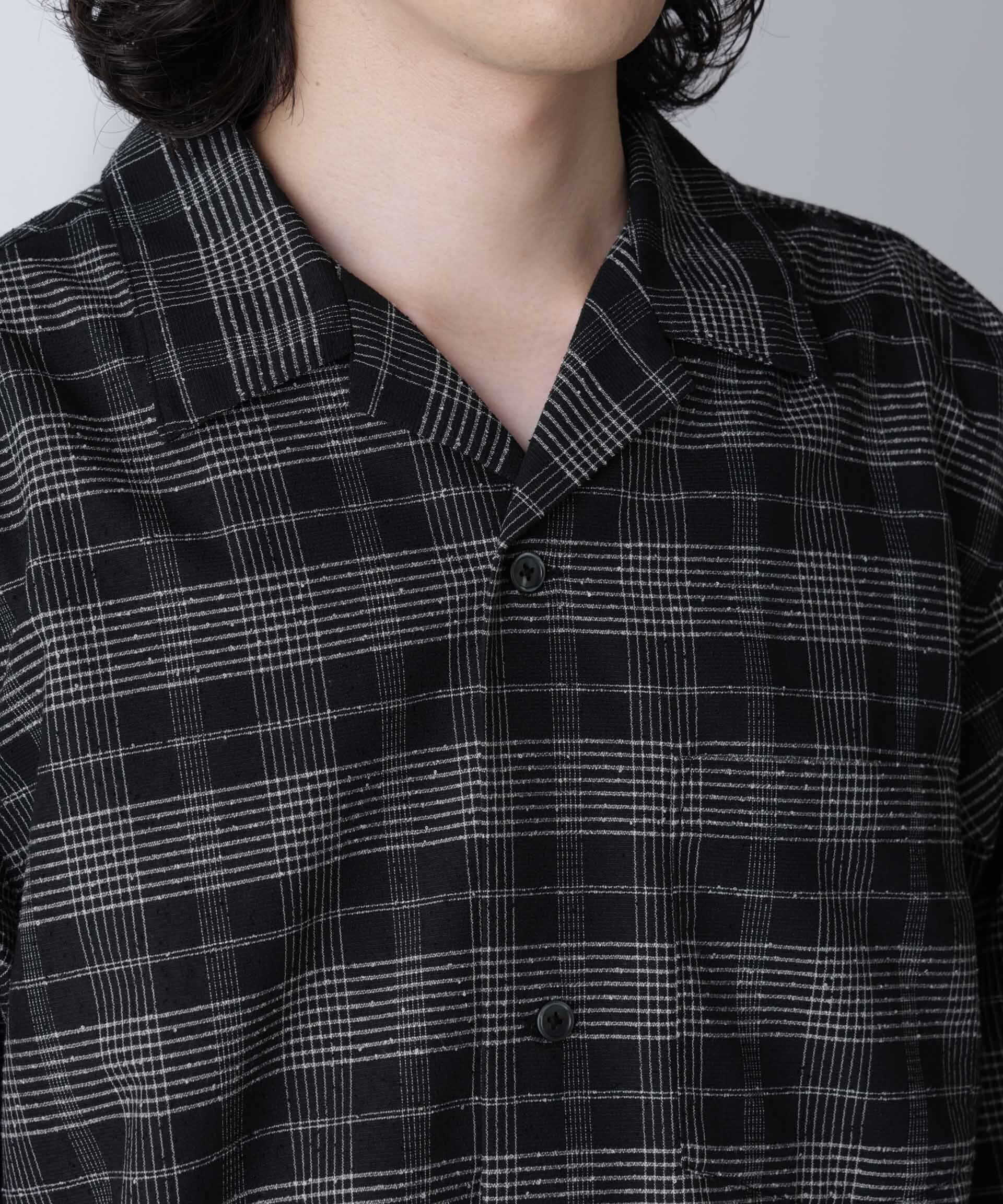 nano･universe「ブークレチェックオープンカラーシャツ」|シャツ・ブラウス|
