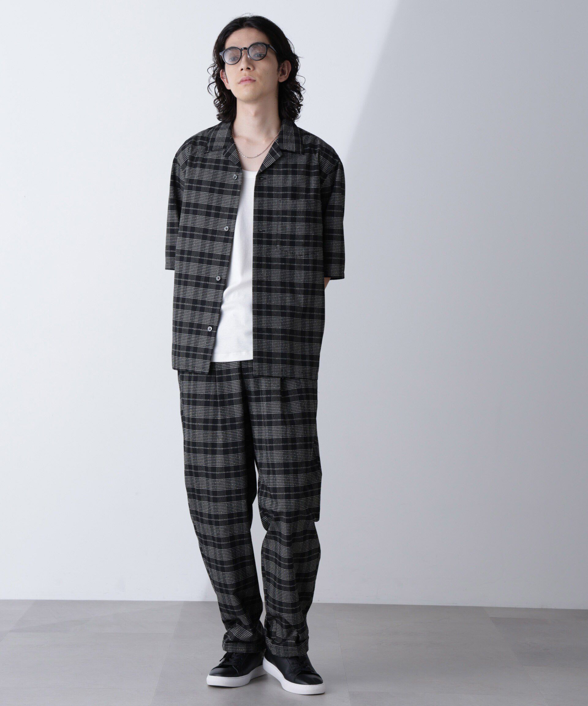 nano･universe「ブークレチェックオープンカラーシャツ」|シャツ・ブラウス|