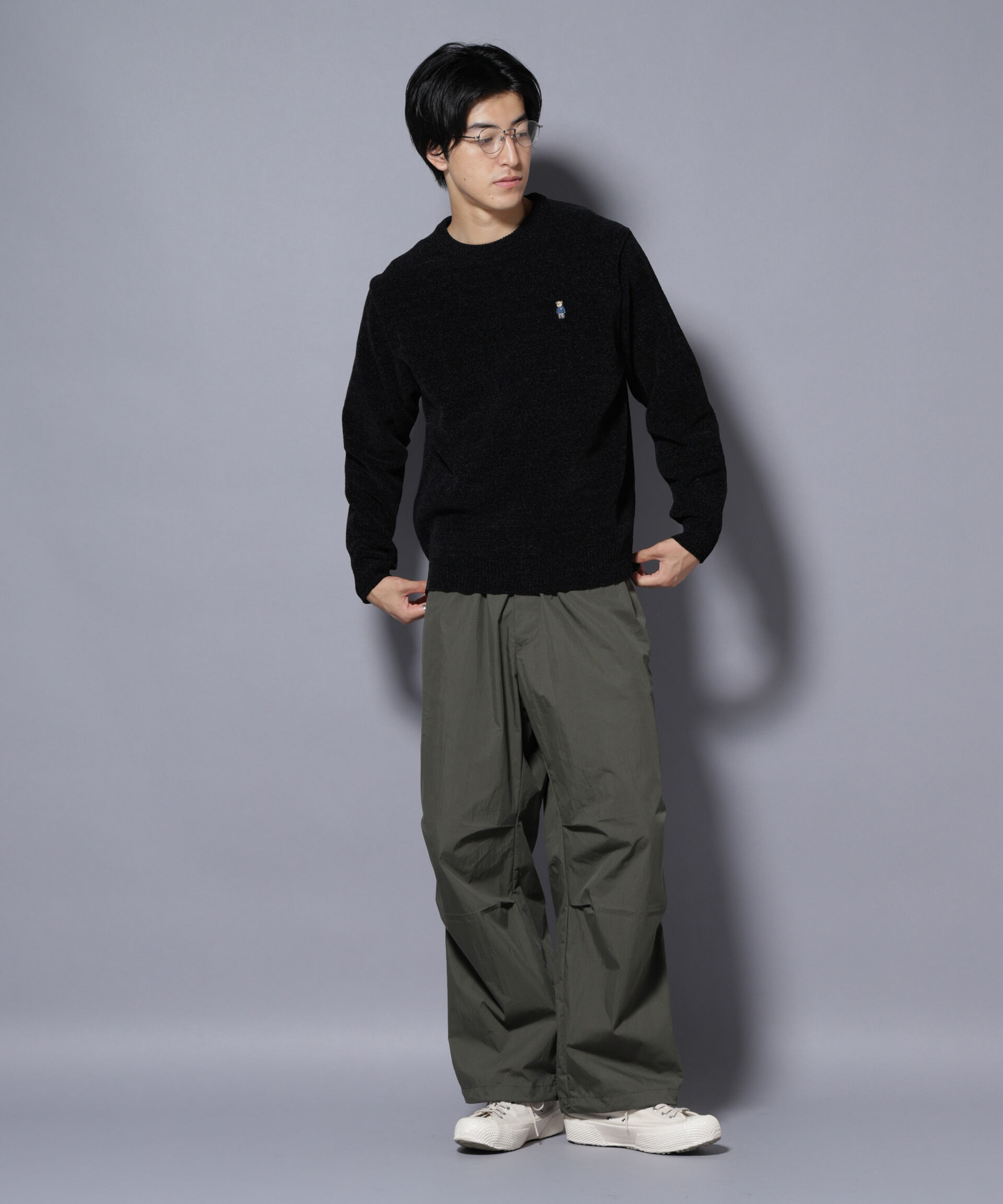 nano･universe「ナノベアモールニットクルーネック 1」|ニット・セーター|