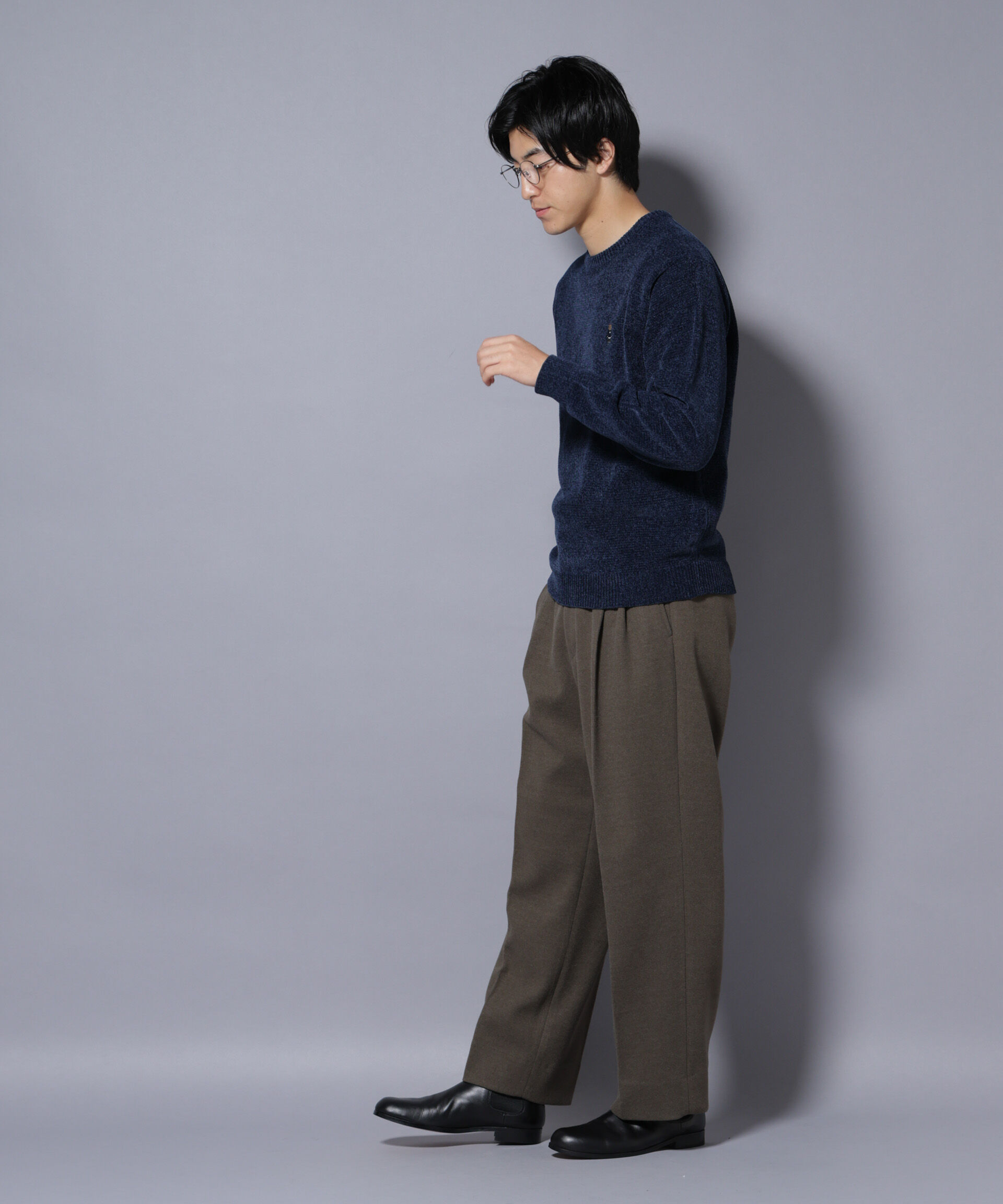 nano･universe「ナノベアモールニットクルーネック 1」|ニット・セーター|