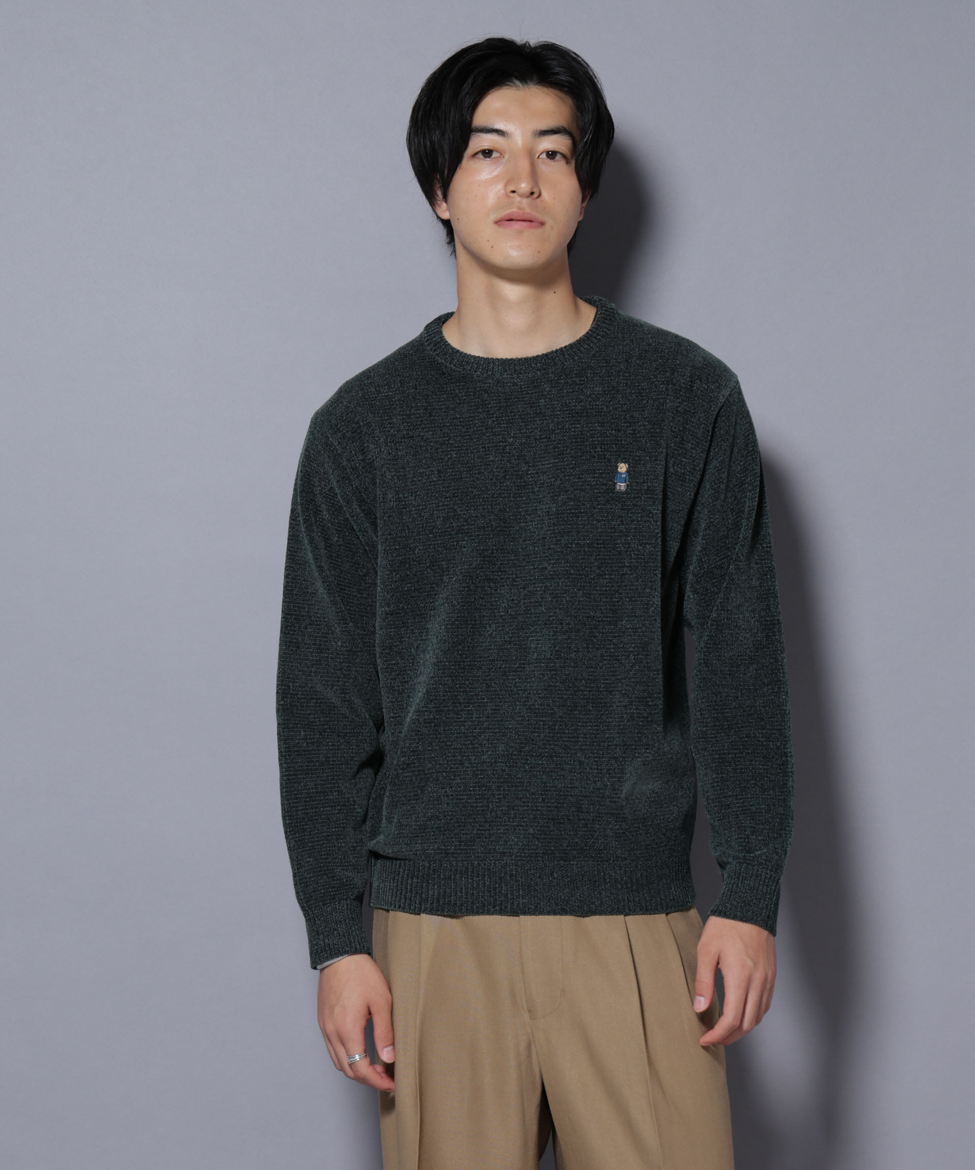 nano･universe「ナノベアモールニットクルーネック 1」|ニット・セーター|